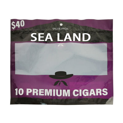 Fabrik-Direkte Verpackung Druck 3-seitige Versiegelungstüte Lebensmittelverpackung Mylar Taschen Tabak Tasche Zigarren Taschen Custom mit Reißverschluss