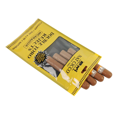 Individuelle Tabakverpackung Befeuchter Plastikbeutel Befeuchter Zigarrenbeutel mit Hygrometer und Trennwand