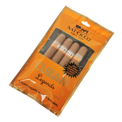 Individuelle Druck Reise-Zigarrenhumidor-Tasche für 4-6 Zigarren, befeuchtete Kunststoffbeutel mit Zigarrenverpackungsbeutel