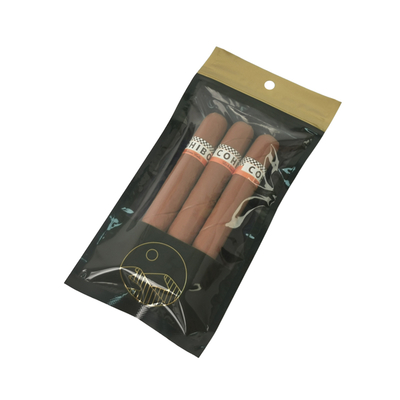 Individuell bedruckte Zip-Lock-Zigarrenhumidorbeutel, befeuchtete Zigarrenverpackungsbeutel mit Befeuchtungssystem für Zigarrenzubehör