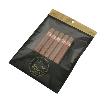 Individuell bedruckte Zip-Lock-Zigarrenhumidorbeutel, befeuchtete Zigarrenverpackungsbeutel mit Befeuchtungssystem für Zigarrenzubehör