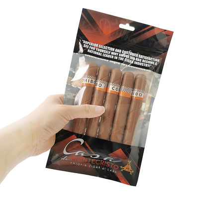 Verpackung Druck 3 Seiten Versiegelungstüte Lebensmittelverpackung Mylar Taschen Tabak Tasche Zigarren Taschen Custom mit Reißverschluss