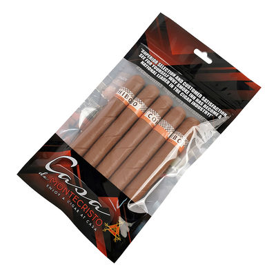 Verpackung Druck 3 Seiten Versiegelungstüte Lebensmittelverpackung Mylar Taschen Tabak Tasche Zigarren Taschen Custom mit Reißverschluss