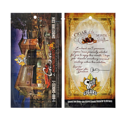 Zigarren Feuchtigkeitsbeutel Klarfolie Ziplock Zigarren Tabak Feuchtigkeitsbeutel Wärmesiegel Kunststoff Zigarren Humidor Verpackungstüten