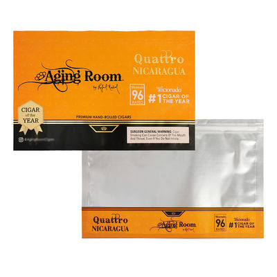 Tiefdruck-Seitennahtbeutel PET/PE-Kunststoffbeutel Tabakbeutel Zigarrenbeutel mit Reißverschluss