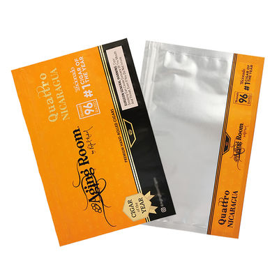 Tiefdruck-Seitennahtbeutel PET/PE-Kunststoffbeutel Tabakbeutel Zigarrenbeutel mit Reißverschluss