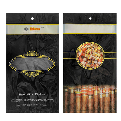Individuell bedruckte Ziplock-Zigarrenverpackungsbeutel Tabakblätter-Verpackungsbeutel Mattierte Lebensmittelverpackungsbeutel