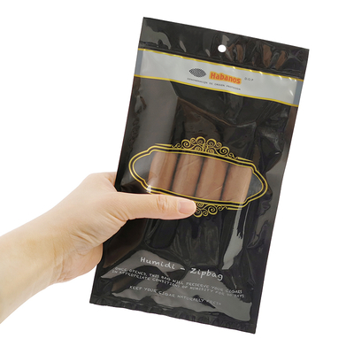 Individuell bedruckte Ziplock-Zigarrenverpackungsbeutel Tabakblätter-Verpackungsbeutel Mattierte Lebensmittelverpackungsbeutel