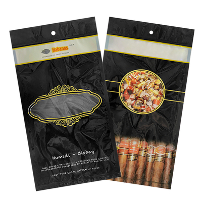 Individuell bedruckte Ziplock-Zigarrenverpackungsbeutel Tabakblätter-Verpackungsbeutel Mattierte Lebensmittelverpackungsbeutel