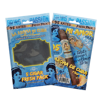 Custom Logo Ziplock Mylar Folien Zigarrenverpackungstüte Klares Plastikseiten Gusset für Haushaltsprodukte und Zigarren