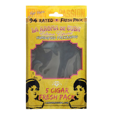 Individuell bedruckte Ziplock-Zigarrenverpackungsbeutel Zigarren-Befeuchtung Kunststoffbeutel mit Hydratisierungsschicht ﻿