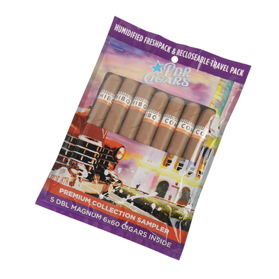 Persönliches Logo Leere Rauch-Zigarrenfolie Humidor Kunststoffverpackung Ziplock Tasche Tasche Zigarren Humidor Tasche