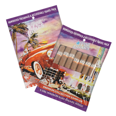 Persönliches Logo Leere Rauch-Zigarrenfolie Humidor Kunststoffverpackung Ziplock Tasche Tasche Zigarren Humidor Tasche