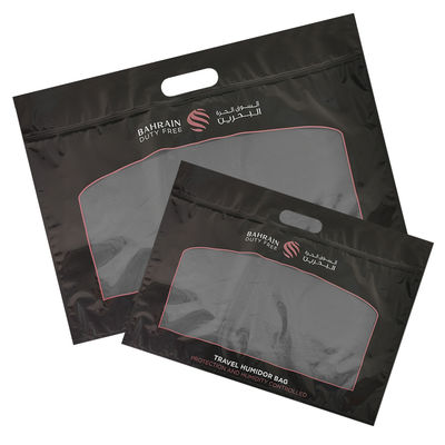 Individualisierter Druck Feuchtigkeit Zigarrenbeutel Reißverschluss Zigarrenhumidor Verpackung Reise Feuchtigkeit Befeuchter Beutel