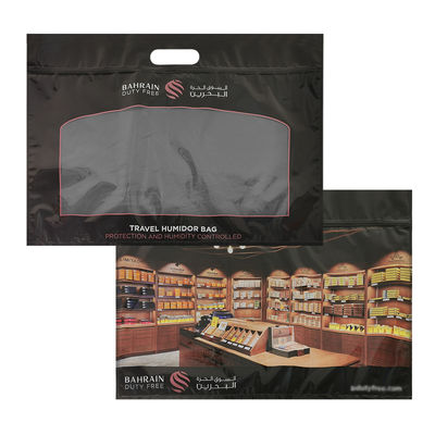Individualisierter Druck Feuchtigkeit Zigarrenbeutel Reißverschluss Zigarrenhumidor Verpackung Reise Feuchtigkeit Befeuchter Beutel