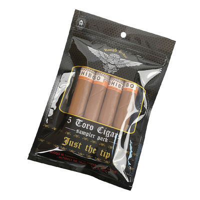 Kundenspezifisch gestaltete, feuchtigkeitsbeständige Flachbeutel, bedruckt, heißsiegelbar, aus Aluminiumfolie, Mylar, 3-Seiten-Siegel für Tabakblatt-Zigarrenwickel