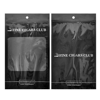 Selbst entwickelte Kunststoffverpackung - Zigarrenbeutel / Feuchtigkeits-Zigarrenbeutel mit Reißverschluss und Fenstern