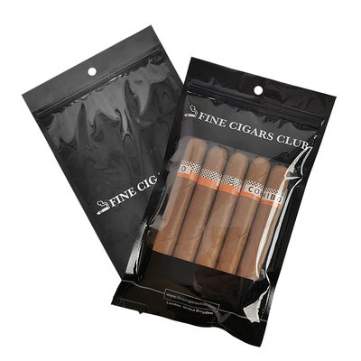 Selbst entwickelte Kunststoffverpackung - Zigarrenbeutel / Feuchtigkeits-Zigarrenbeutel mit Reißverschluss und Fenstern