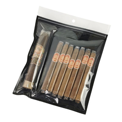 Neues Design feuchtigkeitsdichte Plastik-Humidor-Taschen mit Reißverschluss Frische Bewahrung der Feuchtigkeit Zigarrenlager mit separater Schlitz