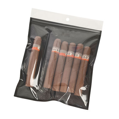 Neues Design feuchtigkeitsdichte Plastik-Humidor-Taschen mit Reißverschluss Frische Bewahrung der Feuchtigkeit Zigarrenlager mit separater Schlitz