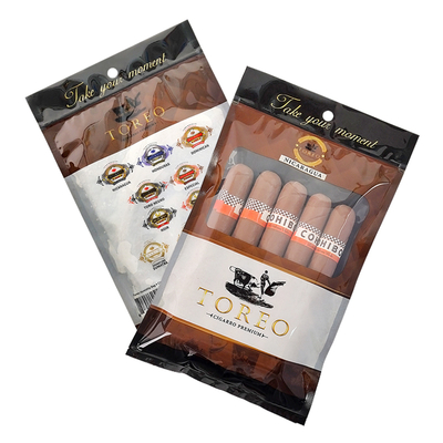 Neues Design feuchtigkeitsdichte Plastik-Humidor-Taschen mit Reißverschluss Frische Bewahrung der Feuchtigkeit Zigarrenlager mit separater Schlitz