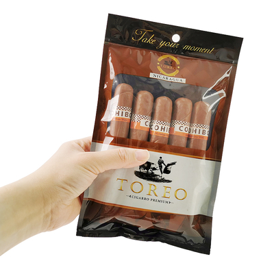 Neues Design feuchtigkeitsdichte Plastik-Humidor-Taschen mit Reißverschluss Frische Bewahrung der Feuchtigkeit Zigarrenlager mit separater Schlitz