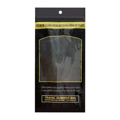 Individuelle Logo Zigarren-Befeuchterbeutel mit integriertem Feuchtigkeitspack, Feuchtigkeitstabak-Zigarrenbeutel mit Ziplock-Verschluss