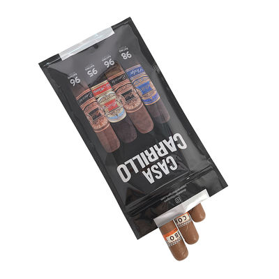 Maßgeschneiderte Luxus-Leder-Zigarren-Reisetasche mit Befeuchter, tragbarem, mit Zedernholz gefüttertem Humidorbeutel, Feuchtigkeitskontrolle, Ziplock-Beutel