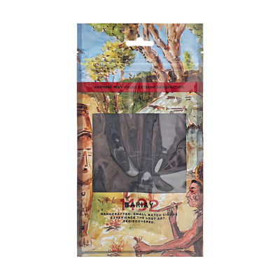 Logo Custom Cigar Humidifier Pouch mit klarem Fenster/Reißverschluss/Hang Hole