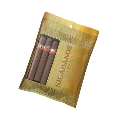 Manufacturer Custom Ziplock Plastic Tobacco Cigars Packaging 2-way Humidity Control Moisture Humidifier Humidor Pouch Bag