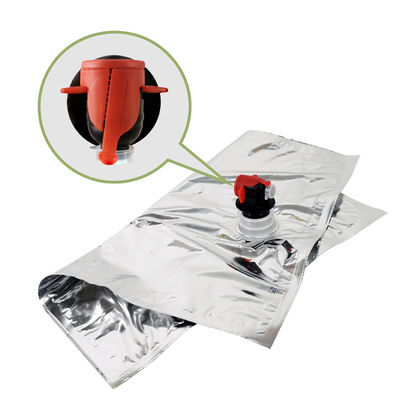 Custom Aluminium Transparent Bib Bag 5L Saft Verpackung Getränke Tasche Weingüter in Karton