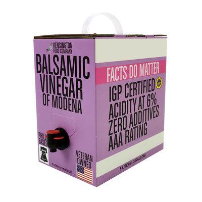 Custom Aluminium Transparent Bib Bag 5L Saft Verpackung Getränke Tasche Weingüter in Karton