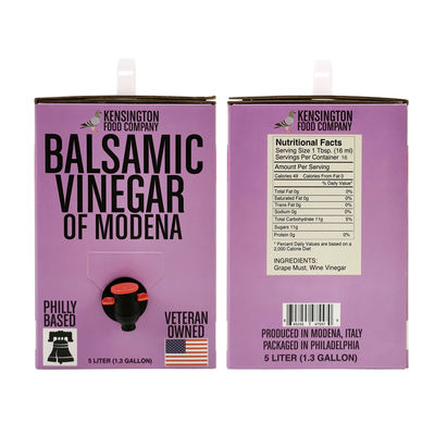 Custom Aluminium Transparent Bib Bag 5L Saft Verpackung Getränke Tasche Weingüter in Karton