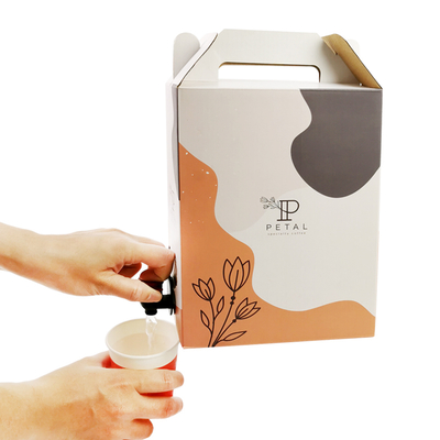 1L/2L/3L Individuelle Kaffee-Box Einweg-Kaffeebeutel in Box mit Ventil-Spender