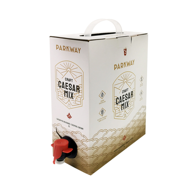Kundenspezifische 1L 1,5L 2 Liter 3L 5L 96OZ BIB BEUTEL Einwegbeutel in Box TeeSaft Kaffee To Go Papierbox-Verpackung mit Spender