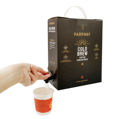 Custom 3L Aluminium Bib Bag in Box Taschen mit Spenderhahn für Flüssiges Saft Wein Kaffee Olivenöl Verpackungstüten mit Bib Tap