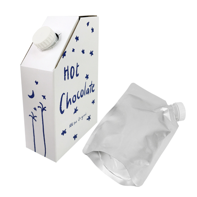 1L 3L 5L Kraftpapier Kaffee Box BIB Beutel in Kaffee Box Einweg Kaffee Beutel in Box Mit Ventil Flüssigkeitsspender