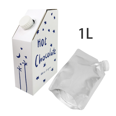 1L 3L 5L Kraftpapier Kaffee Box BIB Beutel in Kaffee Box Einweg Kaffee Beutel in Box Mit Ventil Flüssigkeitsspender