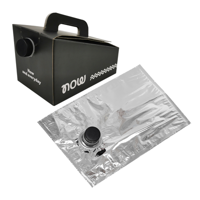 Custom Logo Druck 1L 2L 3L 5L 10L Einwegkaffee Getränk Wein BIB Tasche in Box Dispenser Kaffee zum Mitnehmen aseptische Tasche in Box