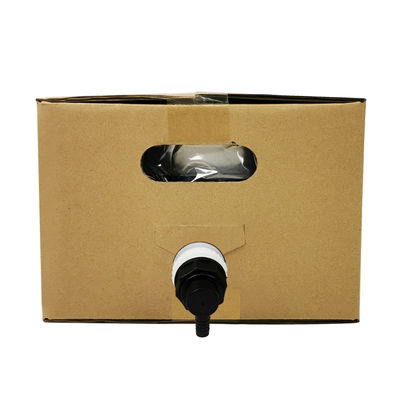 5L 10L 20L Beutel in Box Lebensmittelqualität Transparente aseptische Kunststoff-Weinsäfte Verpackung mit Wasserhahn und Karton Behälter BIB-Tasche