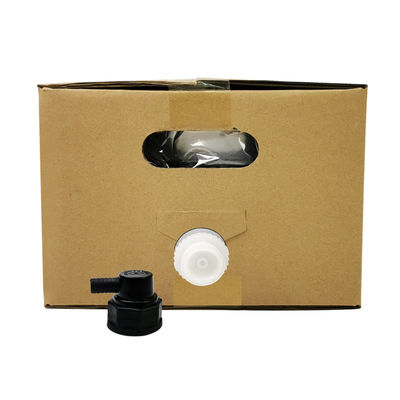 5L 10L 20L Beutel in Box Lebensmittelqualität Transparente aseptische Kunststoff-Weinsäfte Verpackung mit Wasserhahn und Karton Behälter BIB-Tasche