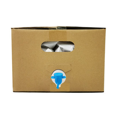 5L 10L 20L Beutel in Box Lebensmittelqualität Transparente aseptische Kunststoff-Weinsäfte Verpackung mit Wasserhahn und Karton Behälter BIB-Tasche