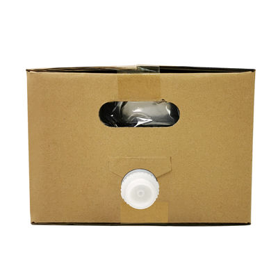 5L 10L 20L Beutel in Box Lebensmittelqualität Transparente aseptische Kunststoff-Weinsäfte Verpackung mit Wasserhahn und Karton Behälter BIB-Tasche