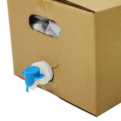 5L 10L 20L Beutel in Box Lebensmittelqualität Transparente aseptische Kunststoff-Weinsäfte Verpackung mit Wasserhahn und Karton Behälter BIB-Tasche