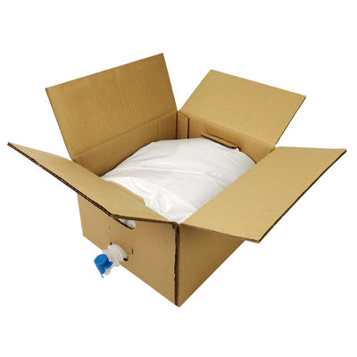 5L 10L 20L Beutel in Box Lebensmittelqualität Transparente aseptische Kunststoff-Weinsäfte Verpackung mit Wasserhahn und Karton Behälter BIB-Tasche