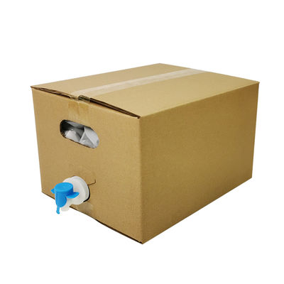 5L 10L 20L Beutel in Box Lebensmittelqualität Transparente aseptische Kunststoff-Weinsäfte Verpackung mit Wasserhahn und Karton Behälter BIB-Tasche