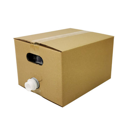 5L 10L 20L Beutel in Box Lebensmittelqualität Transparente aseptische Kunststoff-Weinsäfte Verpackung mit Wasserhahn und Karton Behälter BIB-Tasche