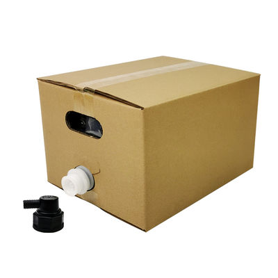 5L 10L 20L Beutel in Box Lebensmittelqualität Transparente aseptische Kunststoff-Weinsäfte Verpackung mit Wasserhahn und Karton Behälter BIB-Tasche