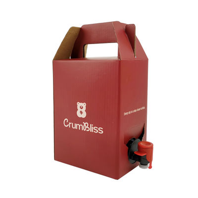 1L-10L Aseptischer Getränke-Bib-Filler-Verschließer Beutel in der Box Heißsiegel-Aluminium-Wein- & Saftbeutel mit Vitop-Ventil für Mineralwasser