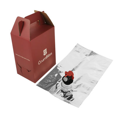 1L-10L Aseptischer Getränke-Bib-Filler-Verschließer Beutel in der Box Heißsiegel-Aluminium-Wein- & Saftbeutel mit Vitop-Ventil für Mineralwasser